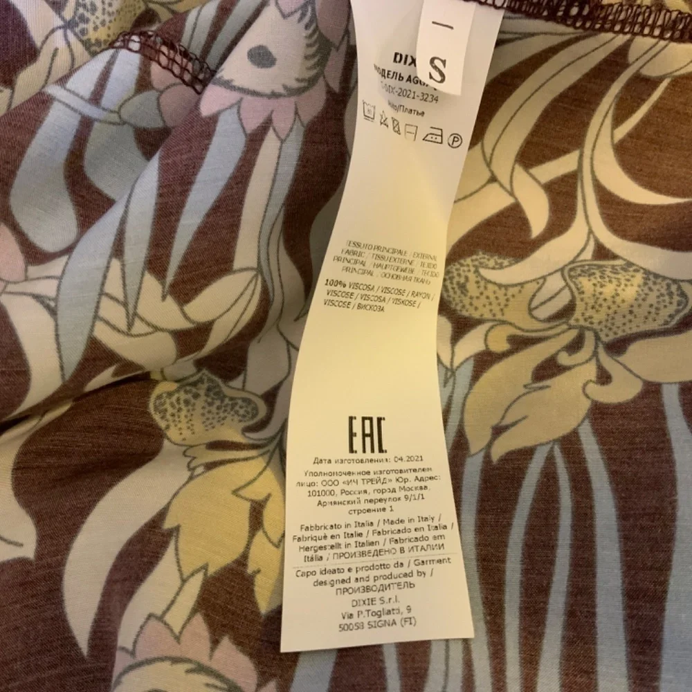 Dixie Retro Floral Print Dress Size Small - NWT